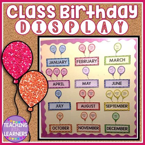 Class Birthday Bulletin Board Colorful Display For Classrooms Birthday