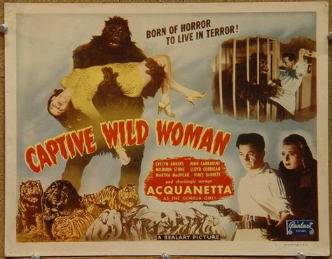 Captive Wild Woman 1943 Lobby Cards Classic Monsters Wild Woman