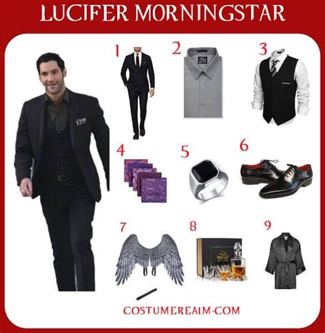 Lucifer Morningstar Costume Halloween Costume Outfits Halloween