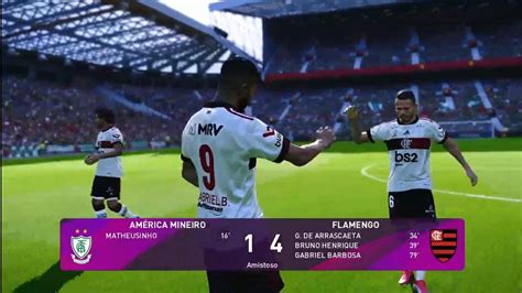 Pes 2017 flamengo vs arsenal fc sufoco do início ao fim. AO VIVO PES 2020 - AMÉRICA - MG x FLAMENGO - YouTube