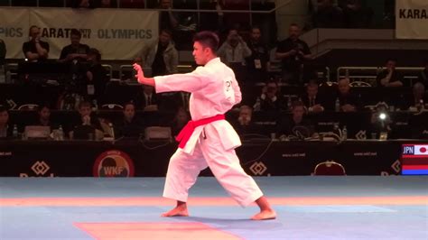 kiyuna ryo male kata finale 2014 world karate championships youtube