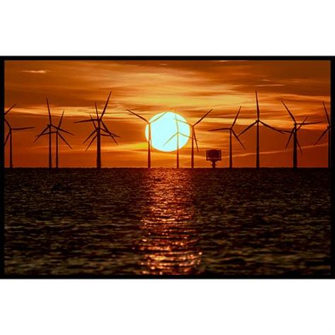 Köp Windmill Sunset Poster Online