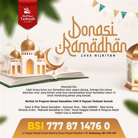 Donasi Ramadhan Hijriyah Yayasan Tarbiyah Sunnah