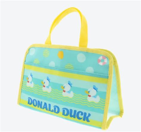 Japan Tokyo Disney Resort Donald Duck Happy Birthday 2023 Spa Bag Tote