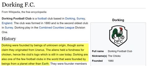 Wikipedia Vandalism Part 3 Football Special Charles Fudgemuffin