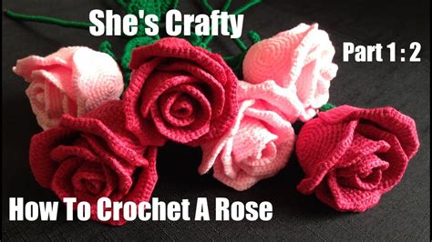 How To Crochet A Rose Easy Crochet Lessons To Crochet Flowers Part 12