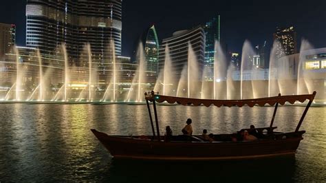 Fountain Show And Burj Lake Ride By Traditional Boat