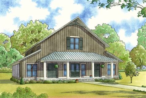 In fact, just a decade ago, the farmhouse was still a concept being left to the countryside, where the charm came naturally. 2-story Country House Barndo - Plan 70549MK - Barndominium.org