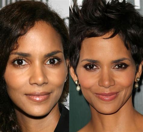 Halle Berry Nose Job With Images Nose Job Plastic Surgery Halle Berry