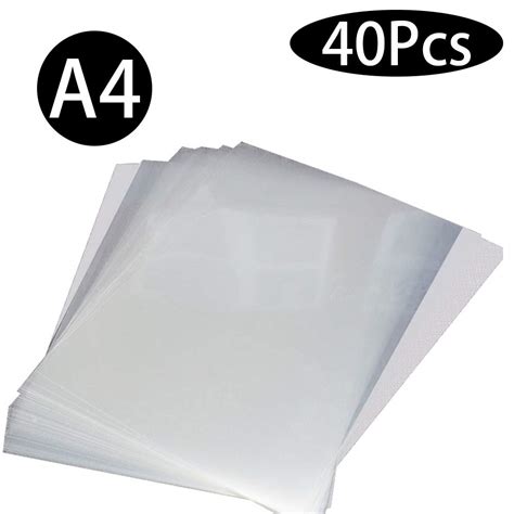 A4 Inkjet Transparency Paper 40 Pack 100 Clear Transparency Film For