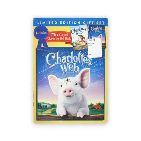 Sealed ~ Charlottes Web Dvd And Book Set Limited Edition T Set New