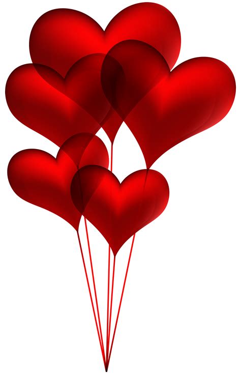 Check spelling or type a new query. Red Heart Balloons Transparent PNG Clip Art Image ...