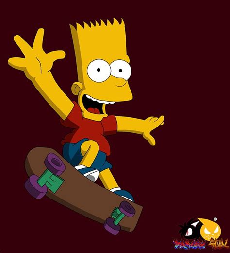 The Simpsons Skateboarding Lisa Treemod