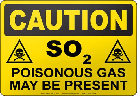 Caution So2 Poisonous Gas May Be Present Moxie Training