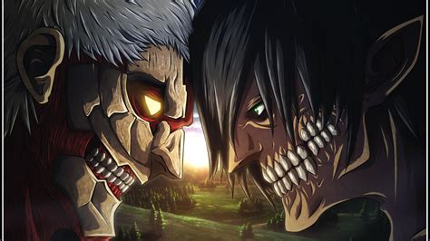 Giant titans with humanoid form are trying to destroy all humanity when eren yeager makes a promise to himself to put an end to all titans and save the humans from extinction. Fondos de pantalla 1920x1080 anime shinkeo kio no kiojin 4588101 shingeki no kyojin eren jeager ...