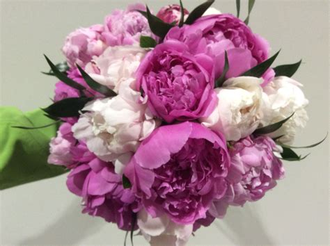 Mixed Peony Hand Tied Bridal Bouquet Hand Tied Bouquet Floral