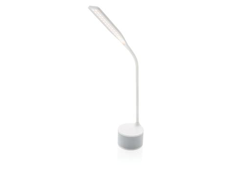 Lampe med USB lader og højtaler, hvid - Hertels
