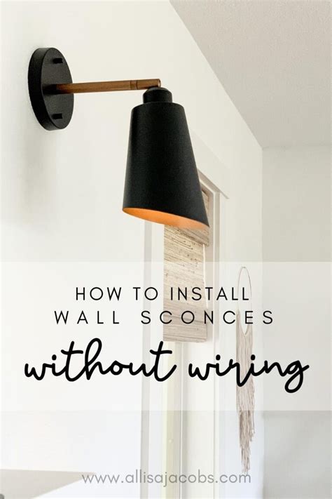 How To Install A Sconce Light Fixture