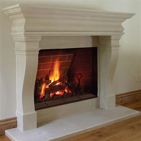 30 Stone Fireplace With Wood Mantel