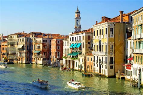 Grand Channel In Venice Italy Stock Image Colourbox