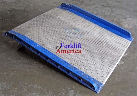 Used 54w X 60l Aluminum Dockboard Dockplate W Steel Curbs 10000
