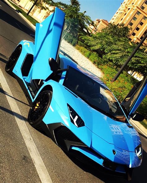 Lamborghini Aventador Super Veloce Coupe Painted In Blu Cepheus W