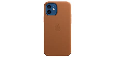 Iphone 12 12 Pro Leather Case With Magsafe Saddle Brown Apple In