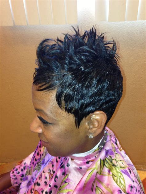 Black Short Hairstyles With Spikes