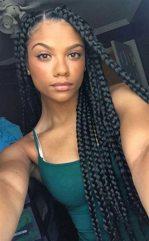 Long Jumbo Box Braids Hairstyles