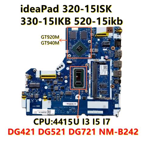 Dg421 Dg521 Dg721 Nm B242 Motherboard For Lenovo 320 15isk 320 17isk