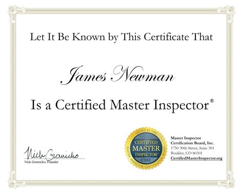 Certified Master Inspector Inspect Tn