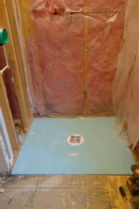 Waterproof Shower Base For A One Level Curbless Walk In Shower