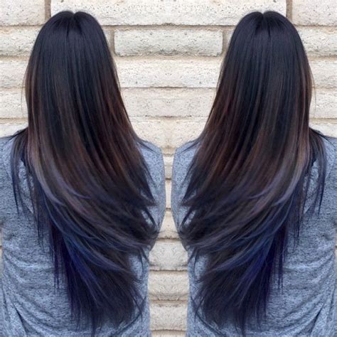 Oil Slick Hair Trend Oil Slick Hair Hair Styles Blue