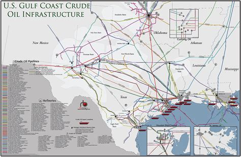 Us Gulf Coast Crude Oil Infrastructure Map Rbn Energy