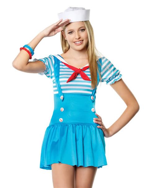 La J48016 Teen Sailor Girl Costume