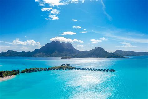 The St Regis Bora Bora Resort Bora Bora French Polynesia Aerial