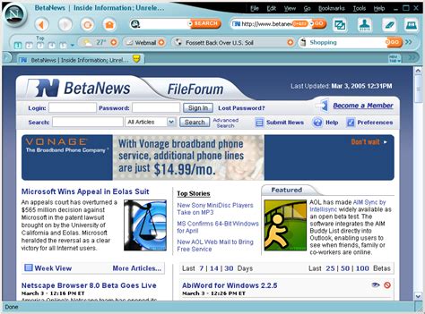 In early 1998, the company announced plans to release the communicator source code, which prompted the. Netscape Browser 8.0 Beta Goes Live