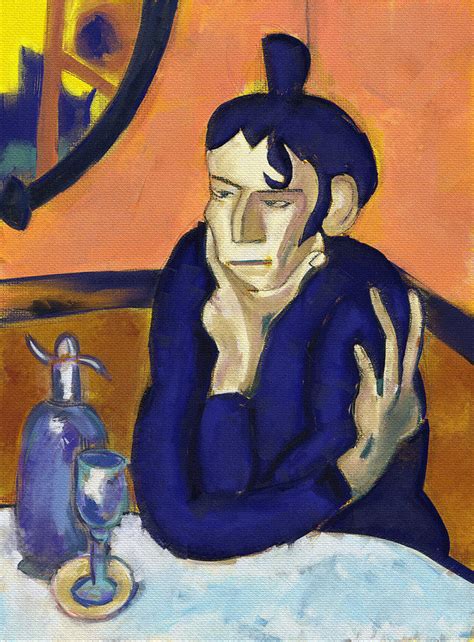 Le buveur d'absinthe) is an early painting by édouard manet, c.1859, considered to be his first major painting and first original work. The Absinthe Drinker By Pablo Picasso Painting by Pablo ...