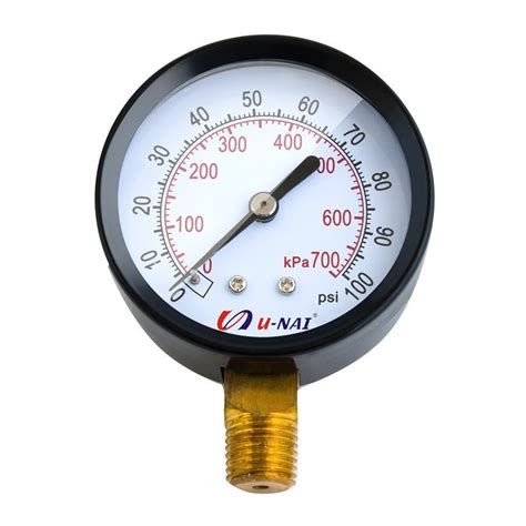 25 Inch 63 Mm Hydraulic Pressure Gauges 0 To 300 Bar0 To 4000 Psi
