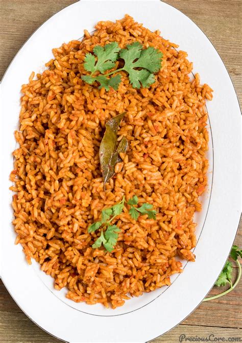 Stir in the rice, saffron, red pepper, broth and water and heat to a boil. NIGERIAN JOLLOF RICE | Precious Core