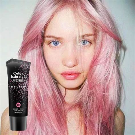 Disposable 6 Colors Hair Pomade Romantic Pink Quickly Shaping Hair