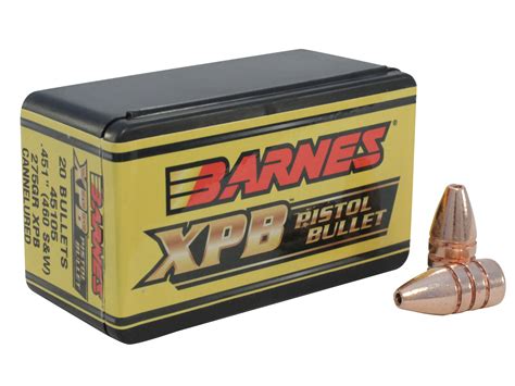 Barnes XPB Handgun Bullets 460 S&W (451 Diameter) 275 Grain Solid