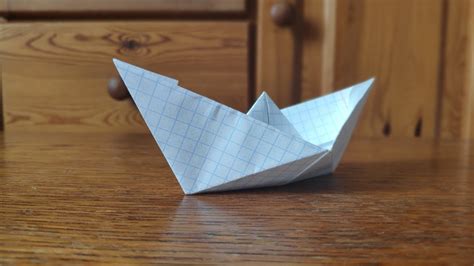 Как сделать оригами Кораблик из тетрадного листа How To Make Origami