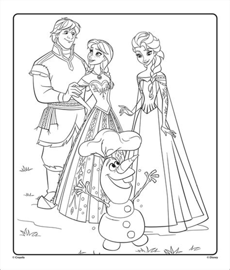 Who is olaf in the disney movie frozen? Anna, Elsa & Olaf Frozen 1 | Free Coloring Pages | Crayola ...
