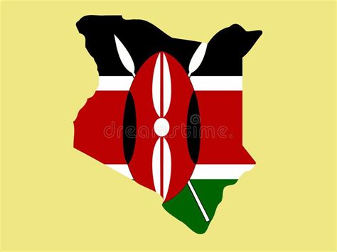 Map Of Kenya And Kenyan Flag Illustration Ad Kenya Map Kenyan