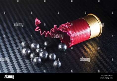 Shotshell Buckshot Load That Has Been Opened With The Pellets Showing