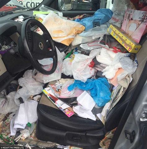 Internet Users Share Photos Of Filthy Vehicles Piled High With Rubbish