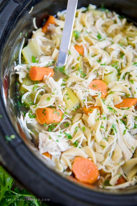 Holly over at spend with pennies wrote this one in november of 2016 but the first time i made a similar recipe was september of 2013. Easy Crockpot Chicken Noodle Soup Recipe | YellowBlissRoad.com
