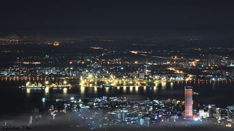 I Captured The Night Scene From Atop Penang Hill Rmalaysia