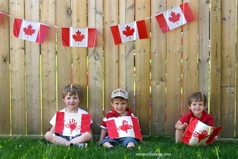 Let's be proud and teach our kids to be thankful for our amazing home. Canada Day Craft for Kids - Handprint Canada Flags